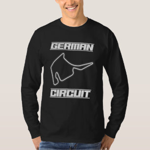 Camiseta Fórmula de Circuito Alemão: Uma Corrida De Carro D