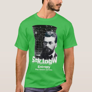Camiseta Fórmula de Entropia Boltzmann Física Teórica e