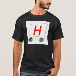 Camiseta Fórmula de hidrogênio azulejo H. com rodas. Hidr
