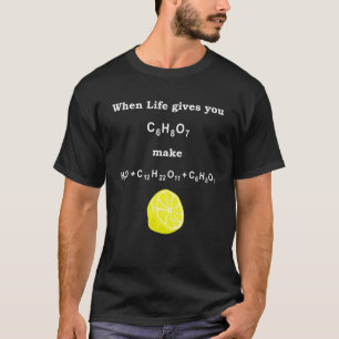 Camiseta Fórmula de Limão Nerd Estudante de Química
