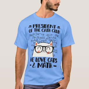 Camiseta Fórmula de Matemática para Gatos para Proprietário