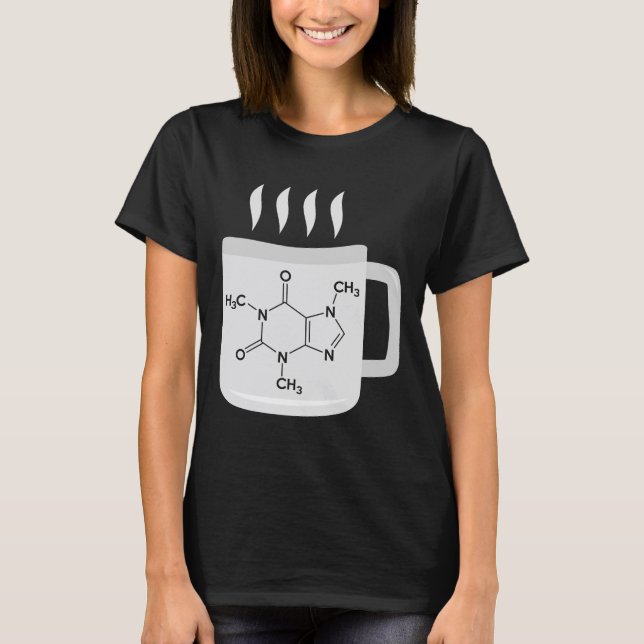Camiseta Fórmula de Química Caffeine Lover (Frente)