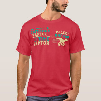 Camiseta Fórmula de Velocidades do Dinossauro Engraçado de