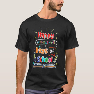 Camiseta Fórmula Matemática 100 Dias De Escola Feliz 100º D