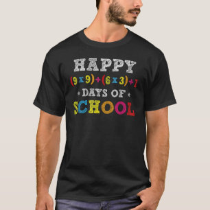 Camiseta Fórmula Matemática 100 Dias De Escola Meninos Meni