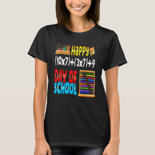 Camiseta Fórmula Matemática 100 Dias De Escola Para Estudan