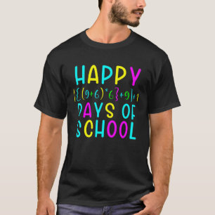 Camiseta Fórmula Matemática 100 Dias De Escola Professor Al