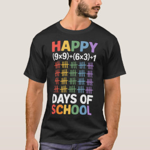 Camiseta Fórmula Matemática 100 Dias De Escola Professor De