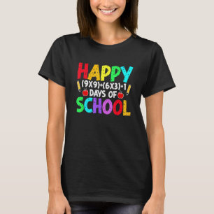 Camiseta Fórmula Matemática 100 Dias De Escola Professor De
