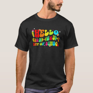 Camiseta Fórmula Matemática 100 Dias De Escola Professor Gr