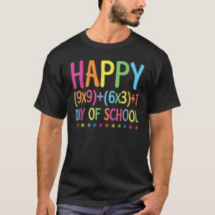 Camiseta Fórmula Matemática 100 Dias De Escola Professor Me