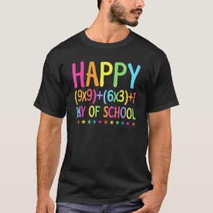 Camiseta Fórmula Matemática 100 Dias De Escola Professor Me