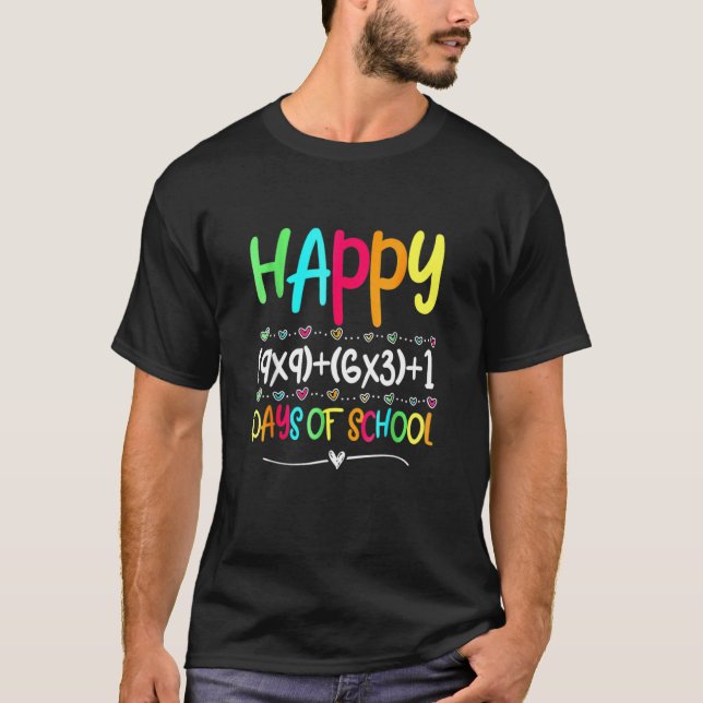 Camiseta Fórmula Matemática 100 Dias De Escola Professor Me (Frente)