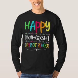 Camiseta Fórmula Matemática 100 Dias De Escola Professor Me