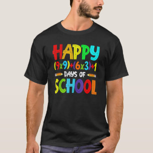 Camiseta Fórmula Matemática 100 Dias De Escola Professor Me