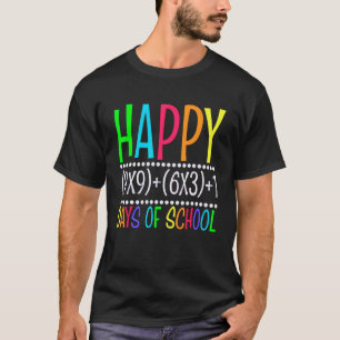 Camiseta Fórmula Matemática 100 Dias De Escola Professores 