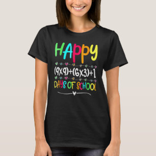 Camiseta Fórmula Matemática 100 Dias De Menina Professora