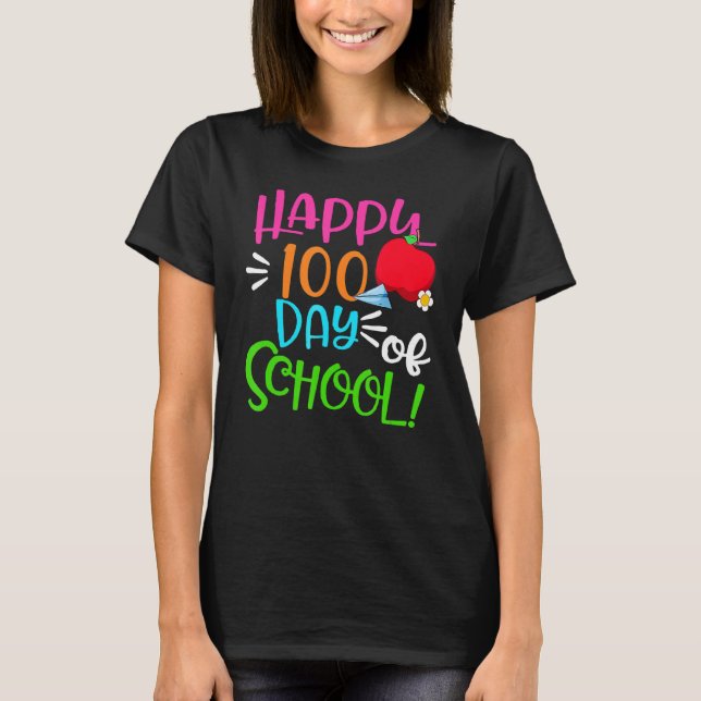 Camiseta Fórmula Matemática 100 Dias De Menina Professora (Frente)
