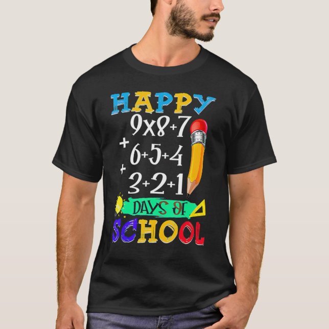 Camiseta Fórmula Matemática 100 Dias De Menina Professora (Frente)