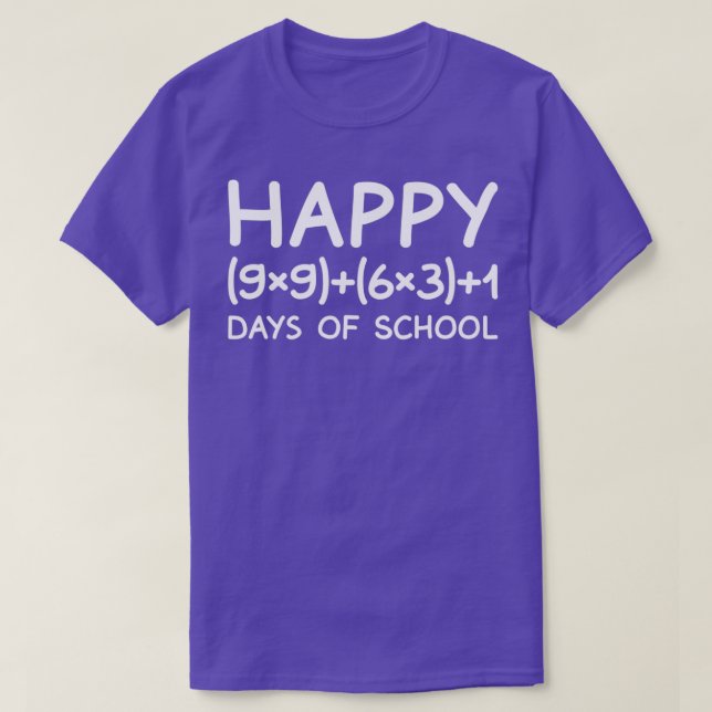 Camiseta Fórmula Matemática 100 Dias De Professora De Camis (Frente do Design)