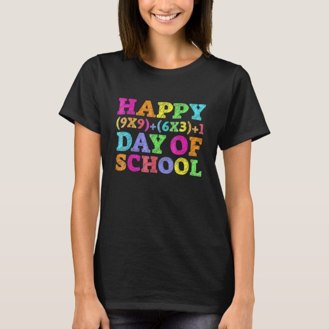 Camiseta Fórmula Matemática 100 Dias De Professora De Matem (Frente)