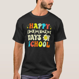 Camiseta Fórmula Matemática do Professor do Dia 100 Feliz 1
