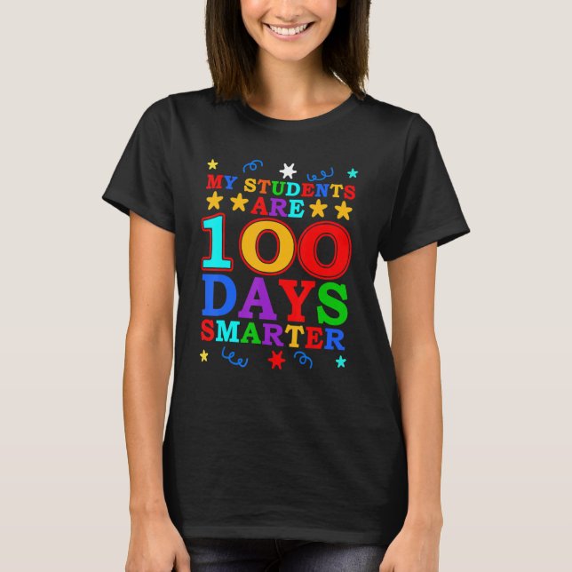 Camiseta Fórmula Matemática Feliz 100 Dias De Escola 100º D (Frente)
