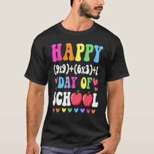 Camiseta Fórmula Matemática Feliz 100 Dias De Escola 100º D