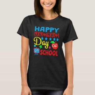 Camiseta Fórmula Matemática Feliz 100 Dias De Escola 100º D