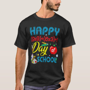 Camiseta Fórmula Matemática Feliz 100 Dias De Escola 100º D