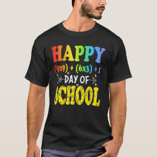 Camiseta Fórmula Matemática Feliz 100 Dias De Escola 100º D