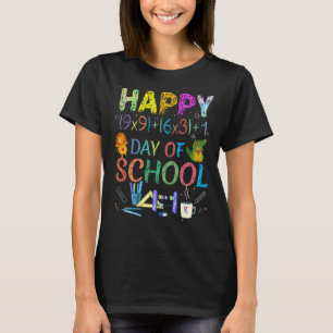 Camiseta Fórmula Matemática Feliz 100 Dias De Legal Escolar
