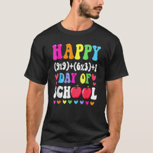 Camiseta Fórmula Matemática Feliz 100 Dias De Mães Do 100º