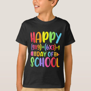 Camiseta Fórmula Matemática Feliz 100 Dias De Professora De