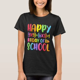 Camiseta Fórmula Matemática Feliz 100 Dias De Professora De