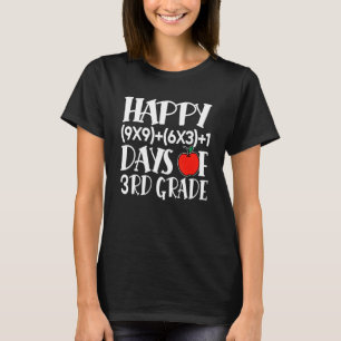 Camiseta Fórmula Matemática Feliz 100 Dias Do 3º Ano 100º A