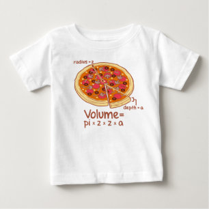 Camiseta Fórmula matemática = Pi*z*z*a do volume da pizza