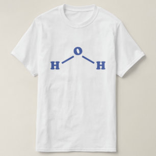Camiseta Fórmula Química Molecular Água