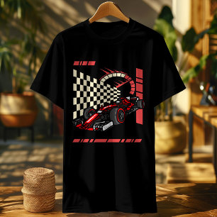 Camiseta Fórmula Racing Car personalizada presentes criança