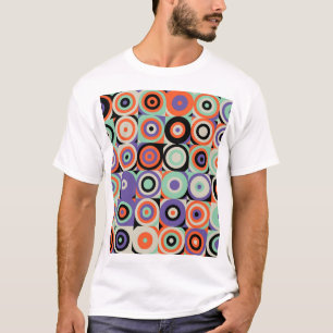 Camiseta Formulários Geométricos, Abstrato Vintage Design.