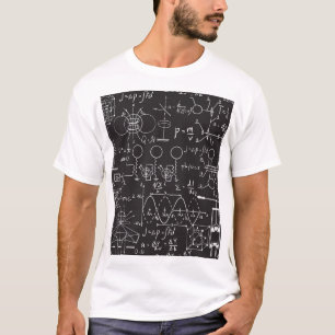 Camiseta Fórmulas Científicas: Padrão de Cálculos do Quadro