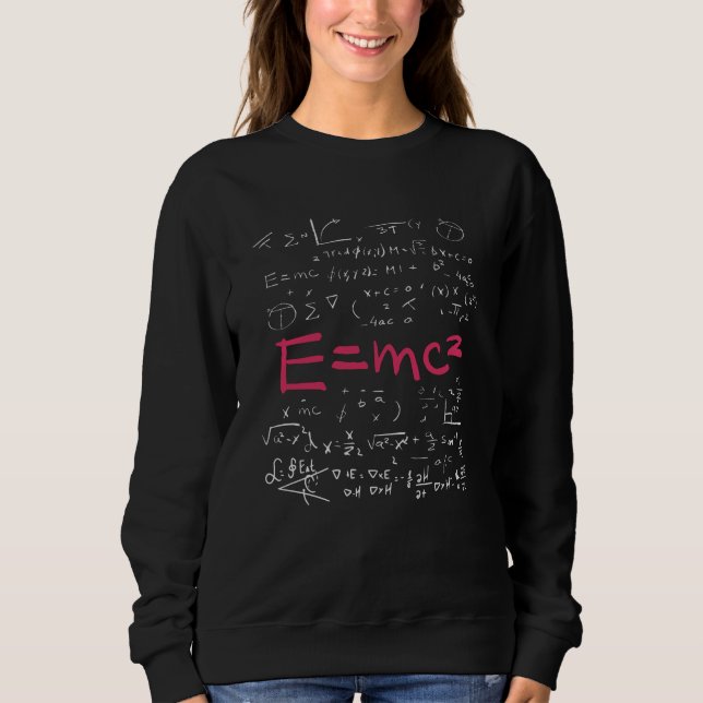 Camiseta Fórmulas de Física e Matemática EMC2 (Frente)