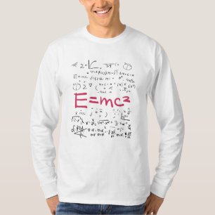 Camiseta Fórmulas de Física e Matemática EMC2