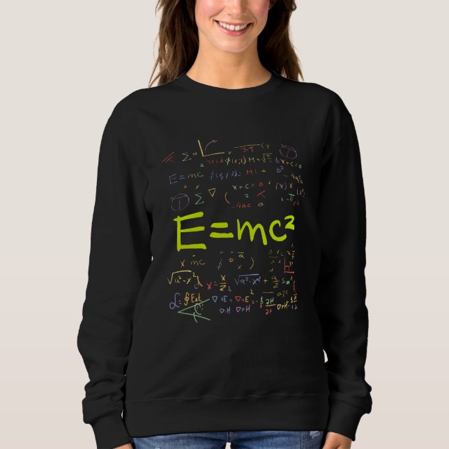 Camiseta Fórmulas de Física e Matemática EMC2 (Frente)