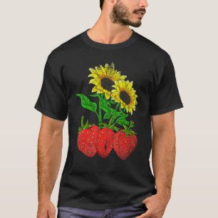 Camiseta Fornalha Floral Flor Flor Flor Flor Flor Morango S