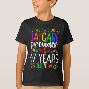 Camiseta Fornecedor de creche de 47 anos de idade Aniversár