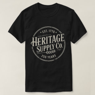 Camiseta Fornecedora de Patrimônio Vintage Est 1776 America