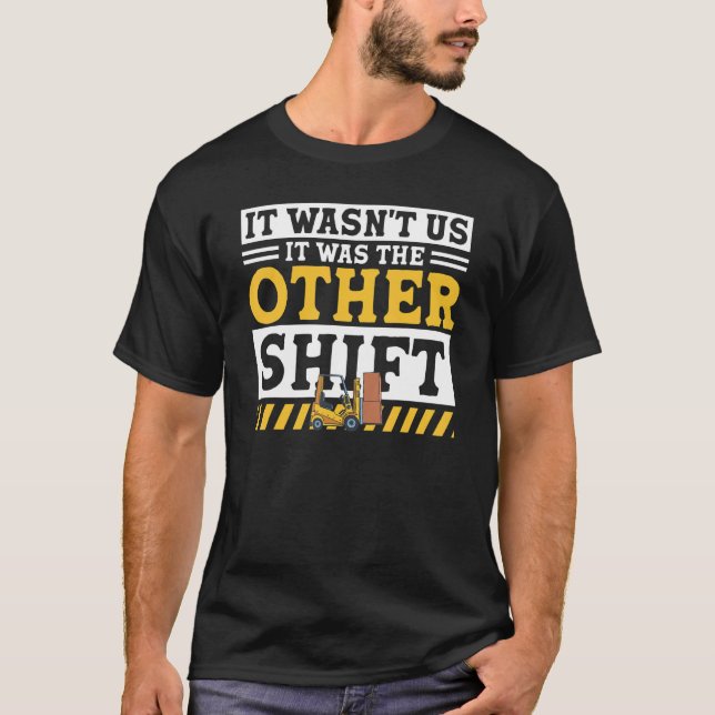 Camiseta Forquilhador de Driver do Warehouse Forklevantador (Frente)