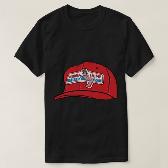 Camiseta Forrest Gump - Bubba Gump Shrimp Co. Hat Transpare (Frente do Design)
