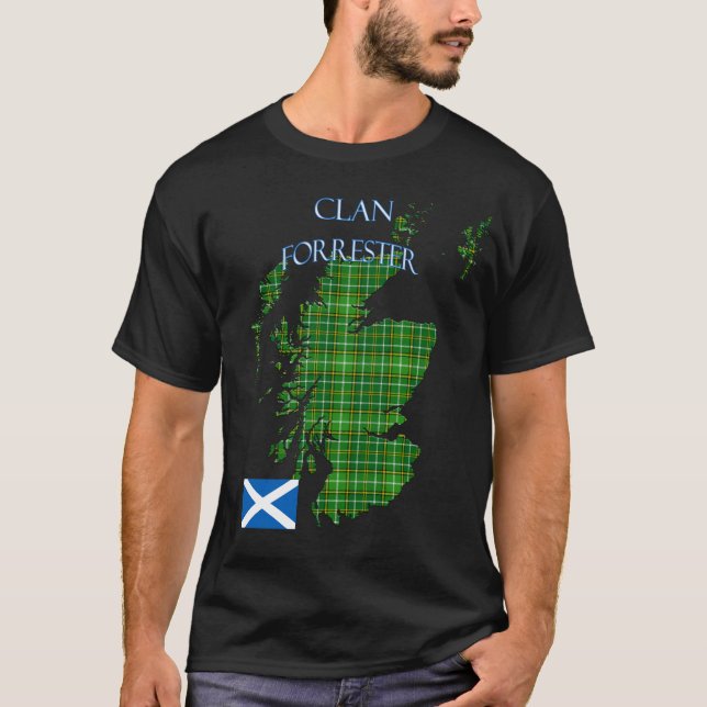 Camiseta Forrester Scottish Clan Tartan Scotland (Frente)